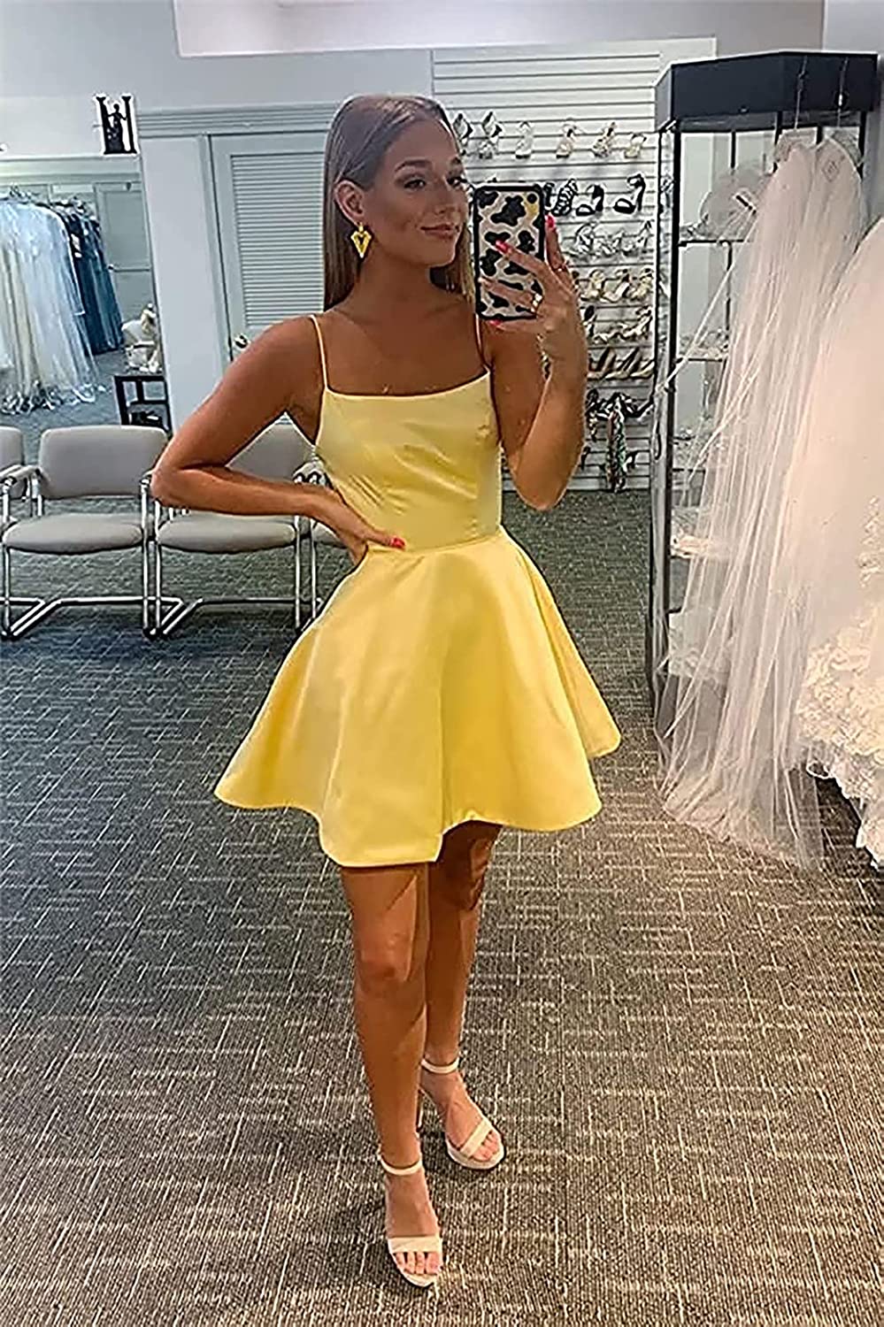 yellow homecoming dresses