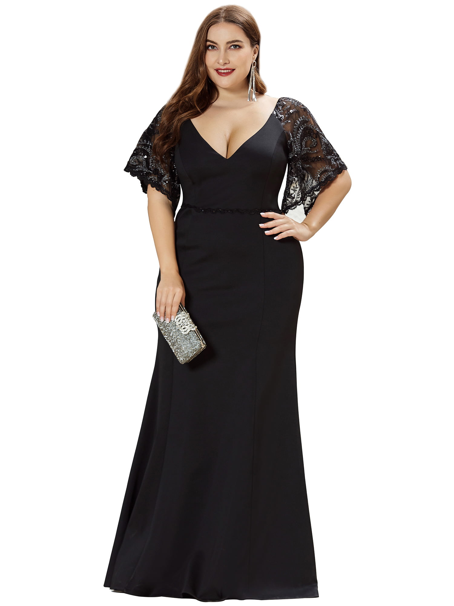 plus size black tie wedding guest dresses