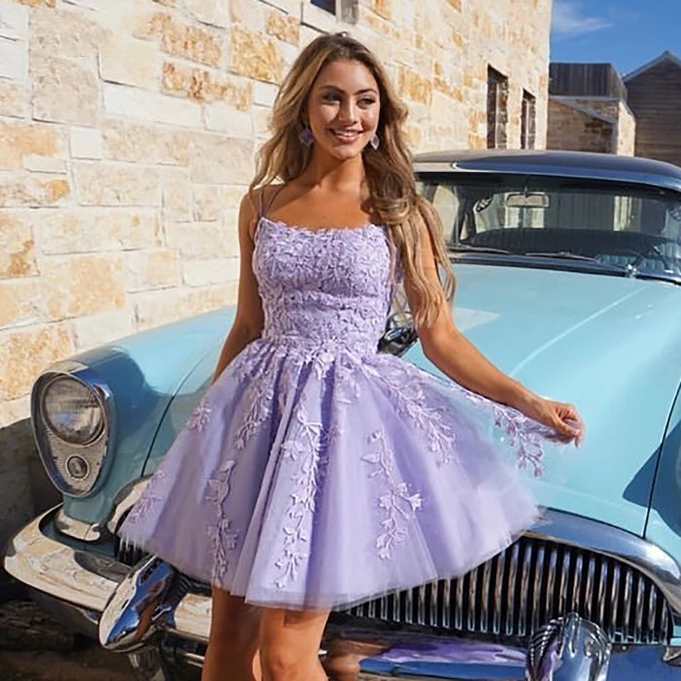 Purple hoco dress