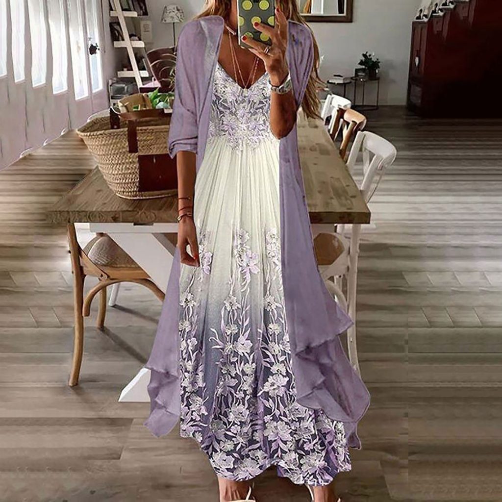 maxi wedding guest dress