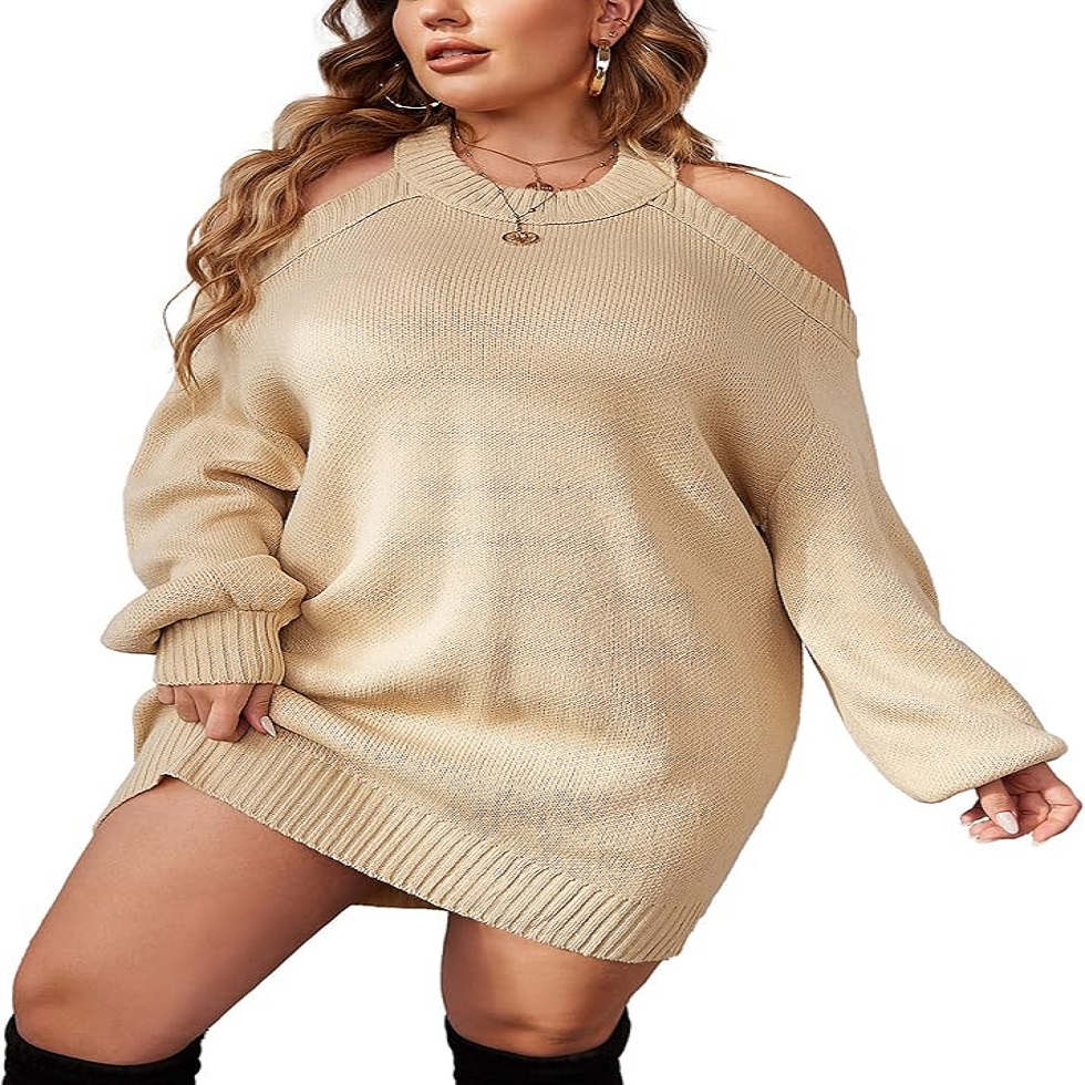 Sweater dress plus size