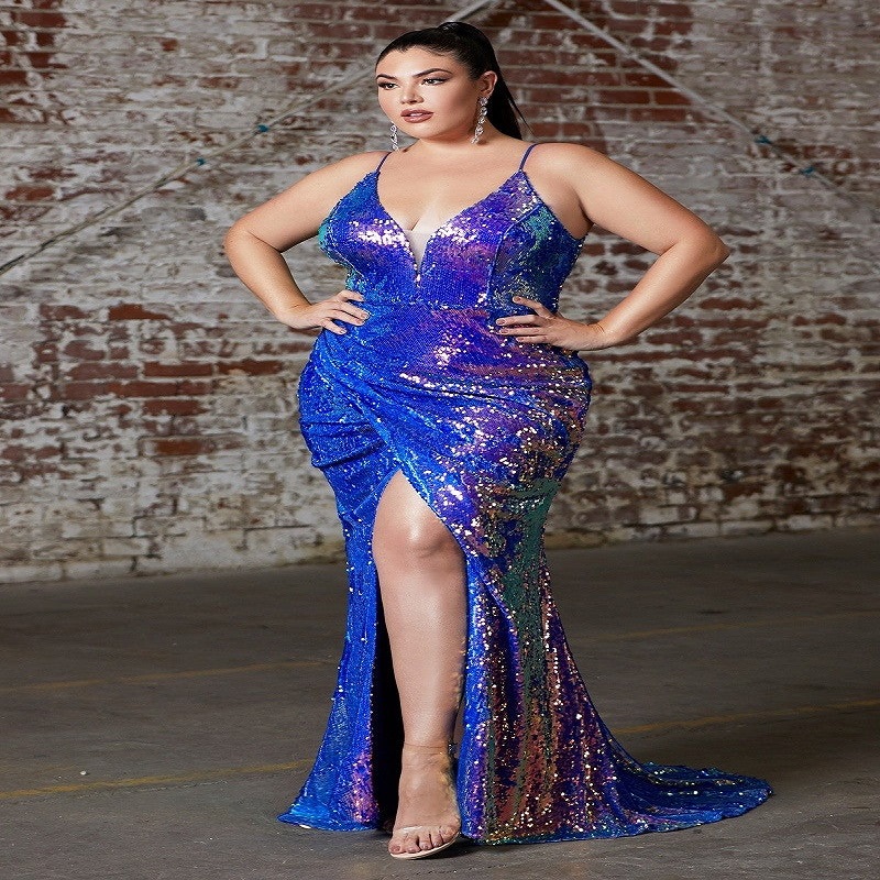 sequin plus size dress