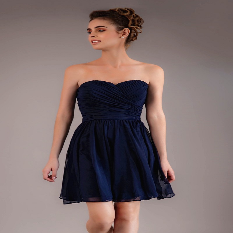 Strapless cocktail dress