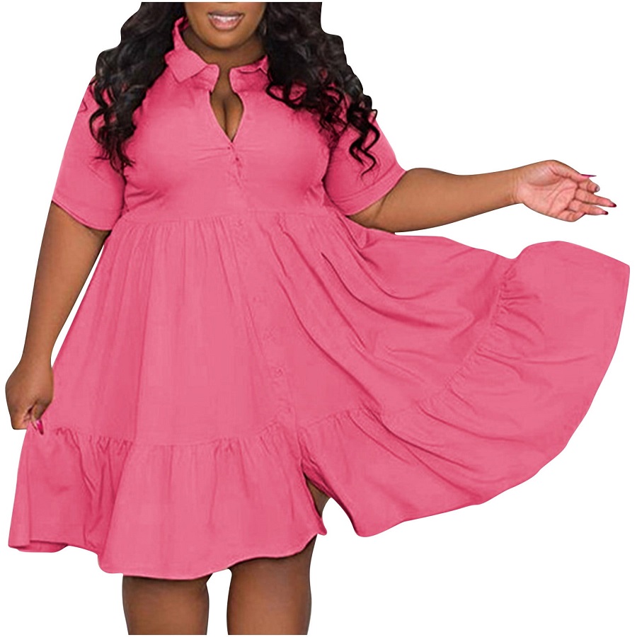 Pink dress plus sizes