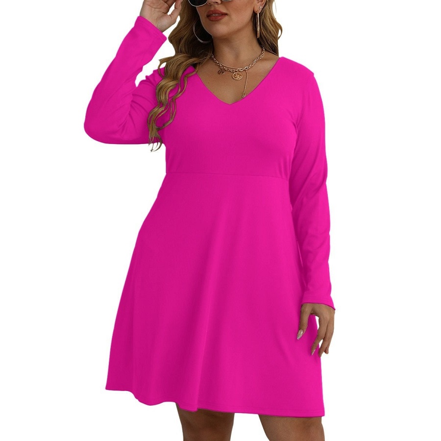 Pink dress plus sizes