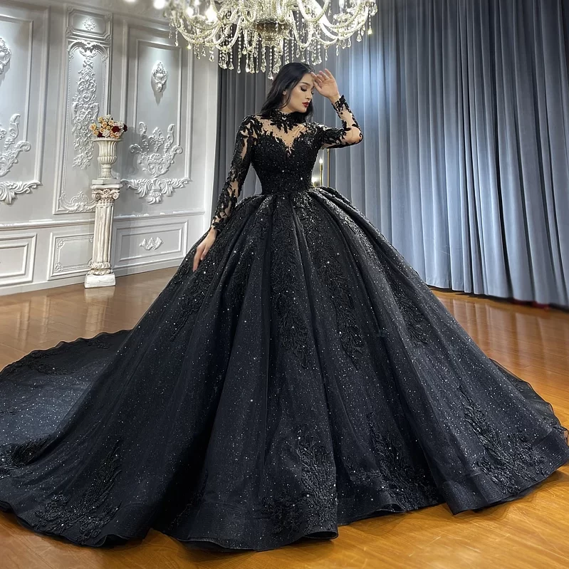 black wedding dress