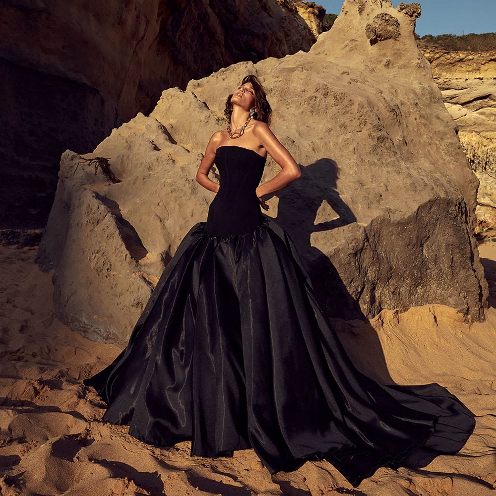 black wedding dress