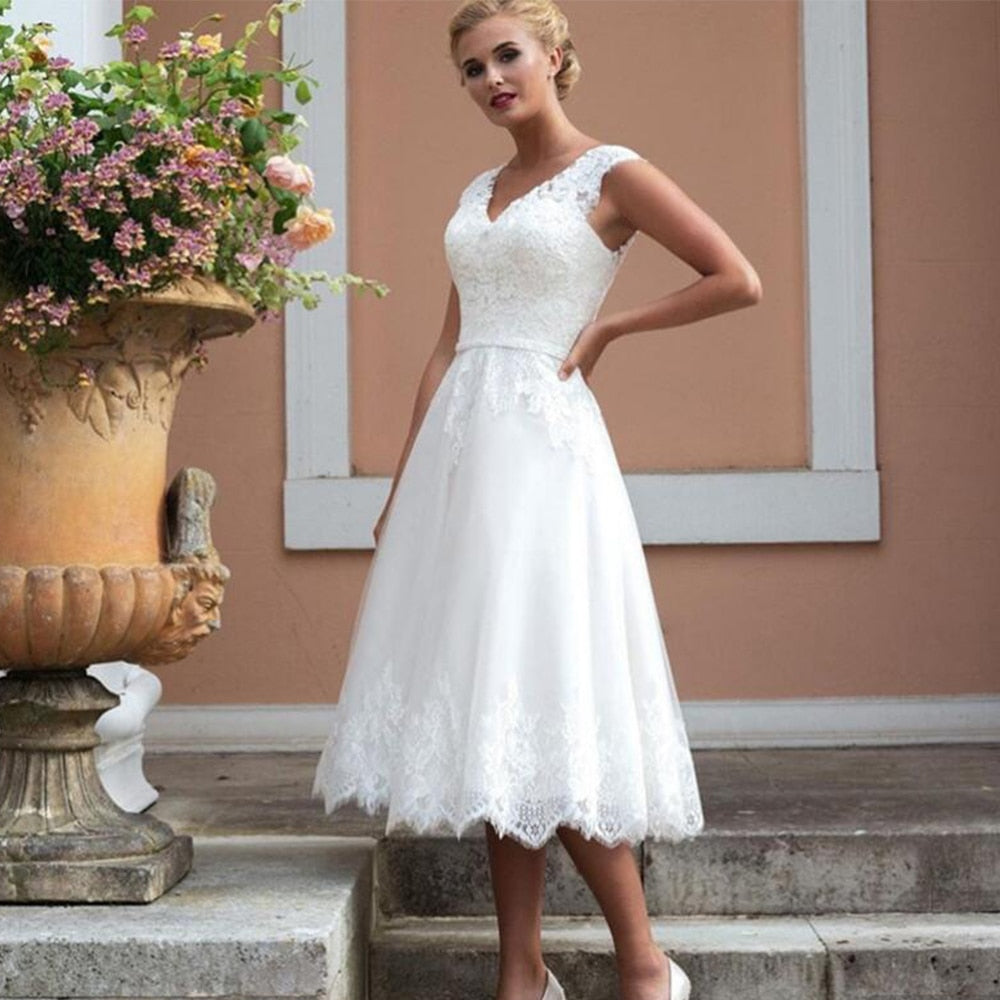 tea length wedding dress