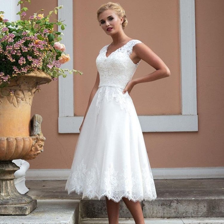 short wedding dress