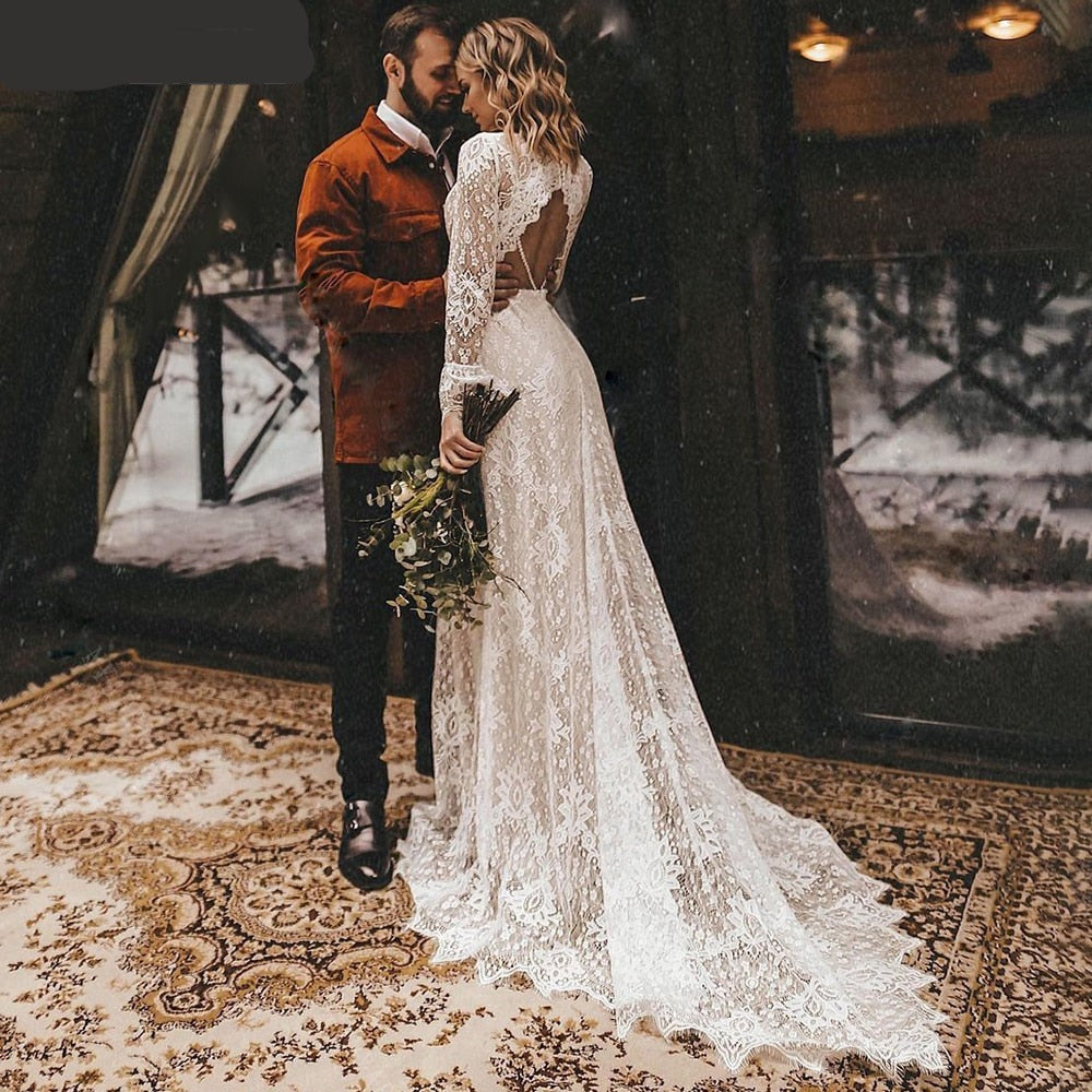 bohemian wedding dress