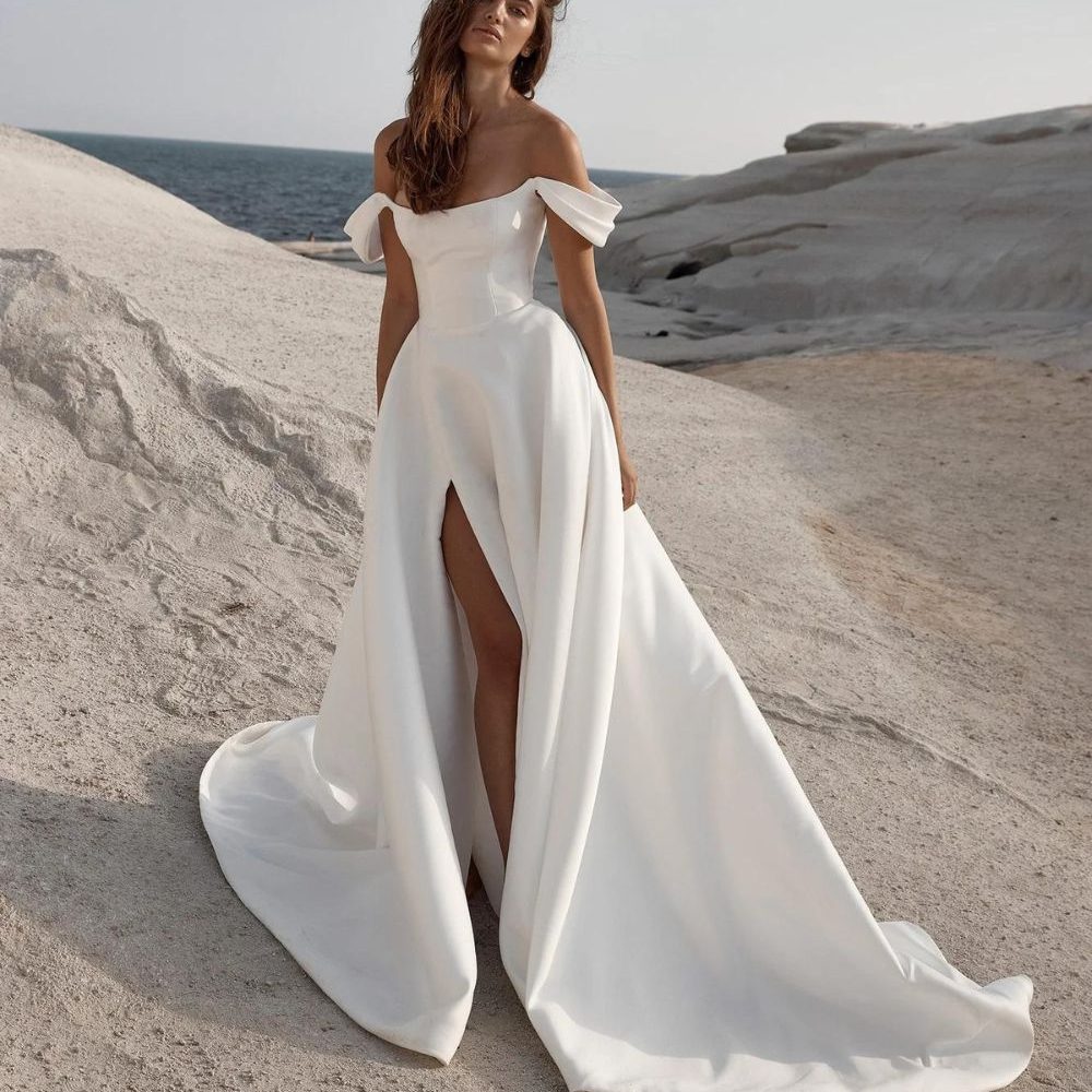 simple wedding dress