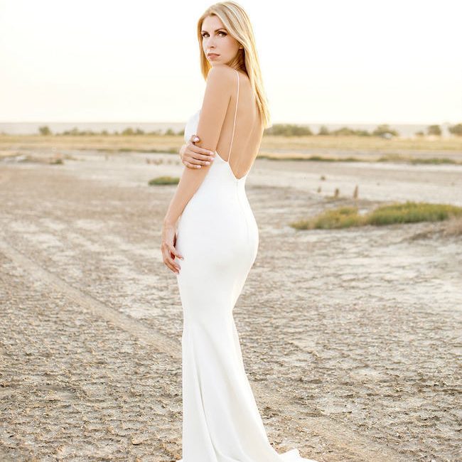 minimalist wedding dress