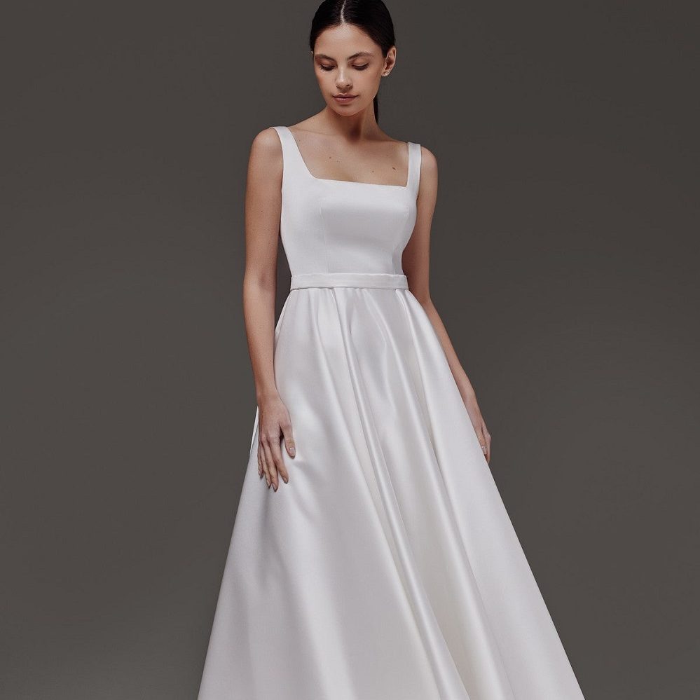 midi wedding dress