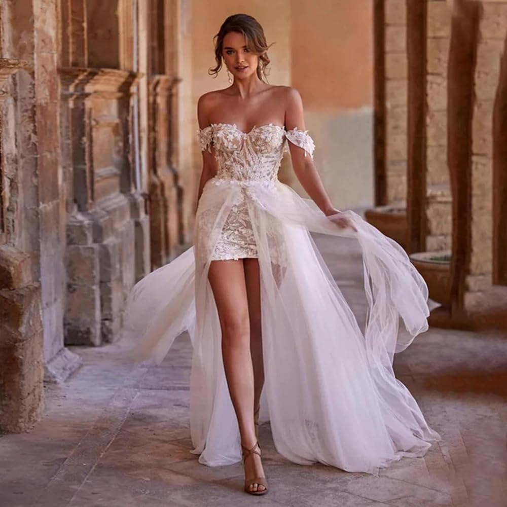 mini wedding dress