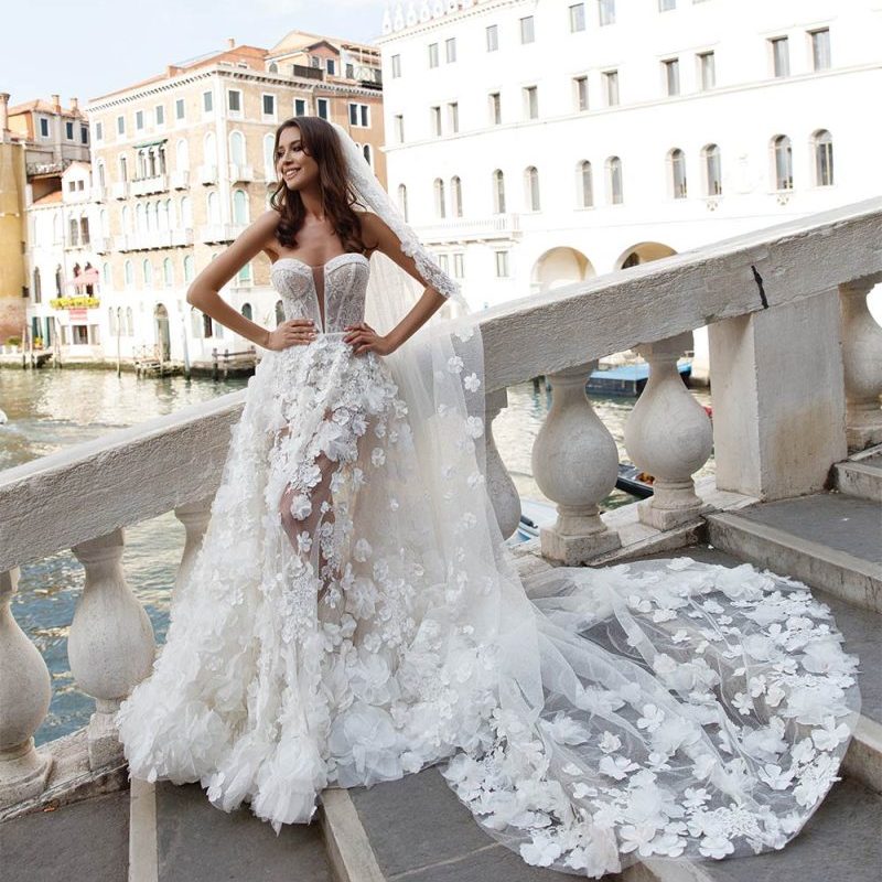 two piece wedding dress