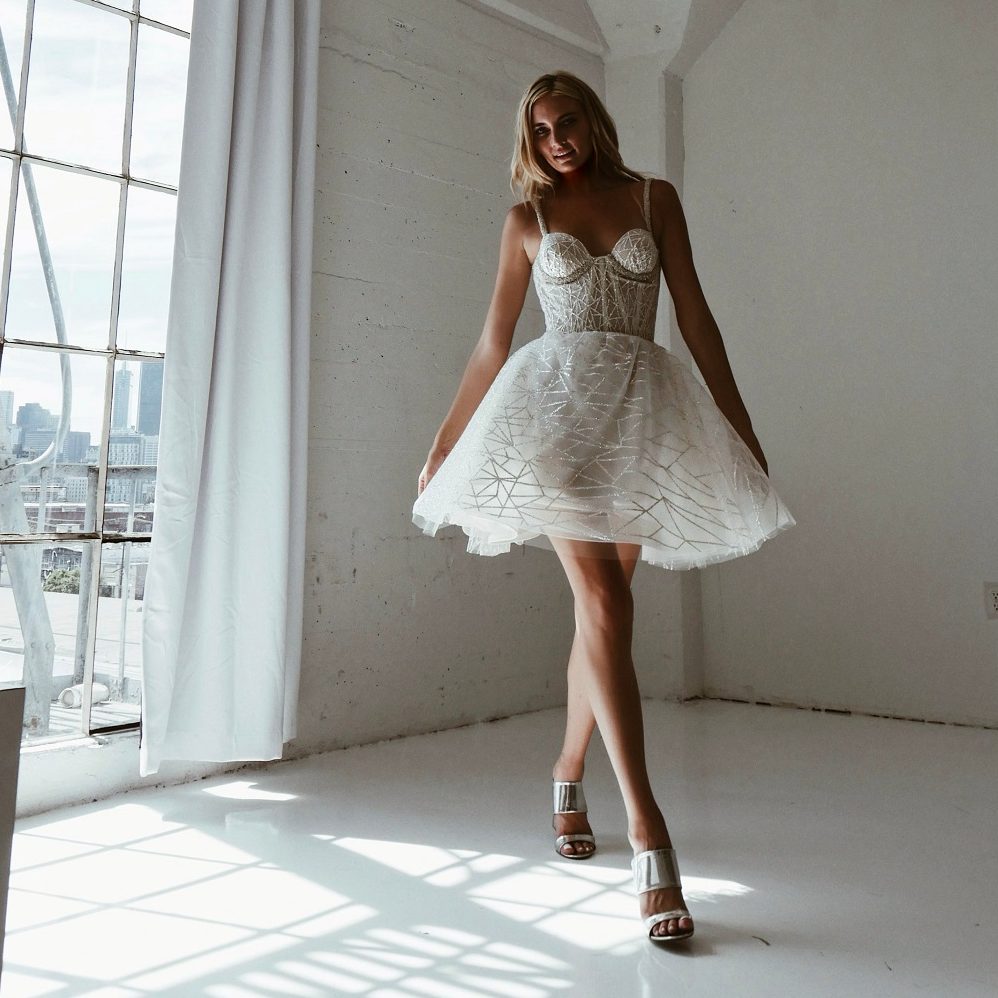 mini wedding dress