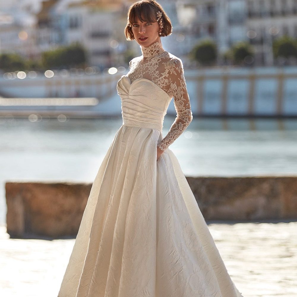 midi wedding dress