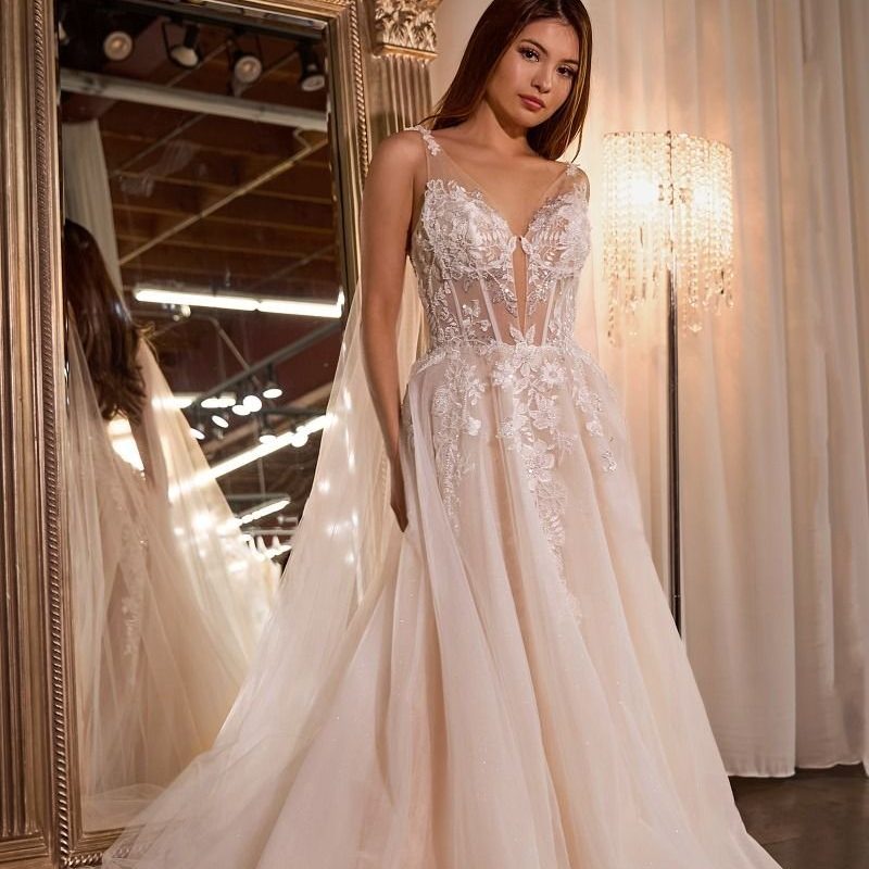 tulle wedding dress