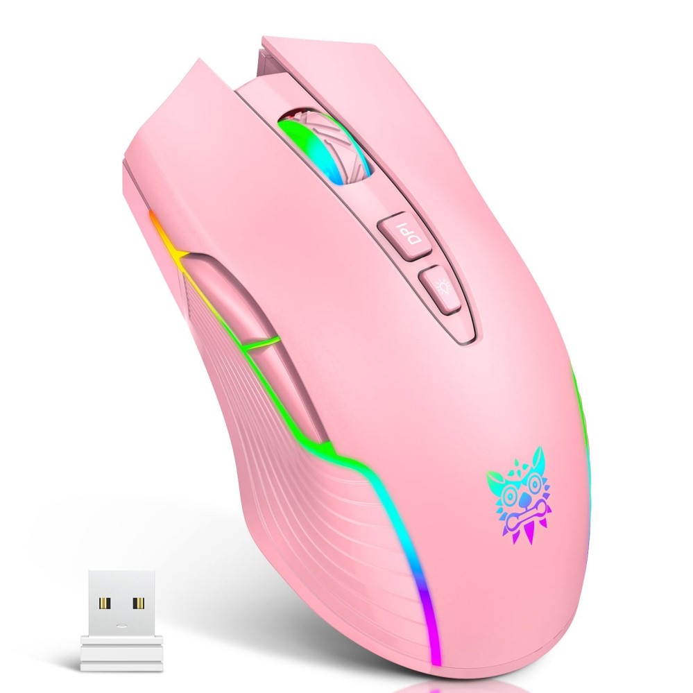 pink gaming mouse